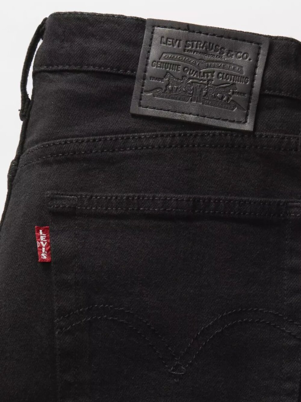 Levi's Black Wedgie Straight Fit Jeans
